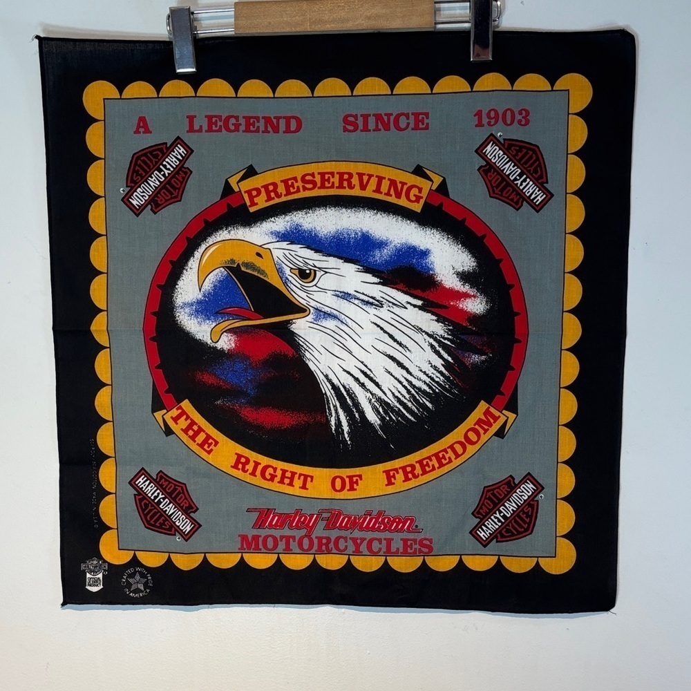 Harley-Davidson Freedom Eagle Bandana - Black, Red, Gray